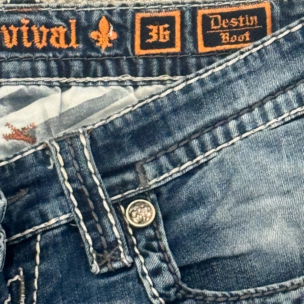 Mens rock revival jeans